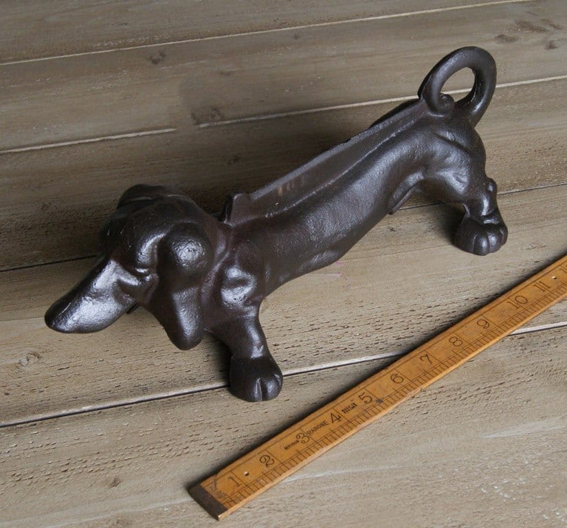Boot Scraper DOG Dachshund style Cast Iron 300mm Cottingham Collection