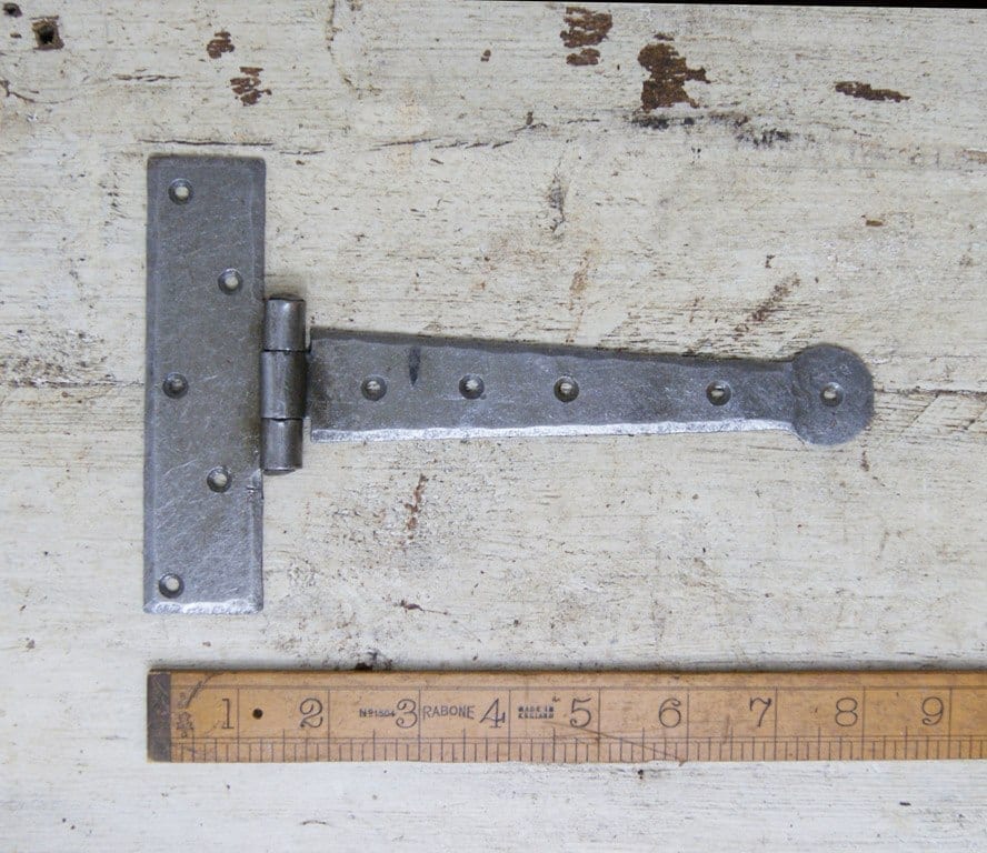 Tee Hinge Light Duty Penny End Hand 200mm Antique Iron