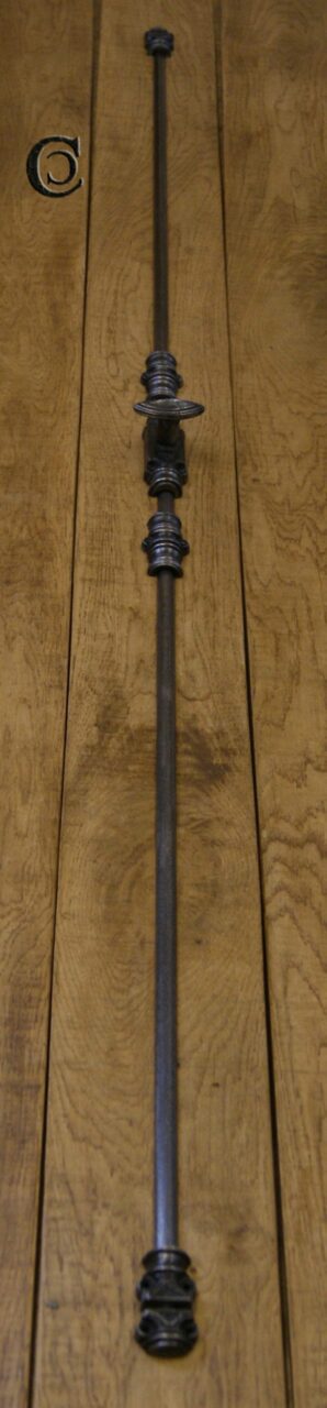 Espagnolette Lever Handle Left hand Cast Antique Iron Guides TBD