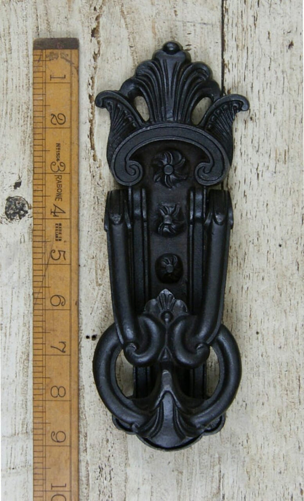 Door Knocker KENRICK Style Dec Antique Cast Iron 230mm