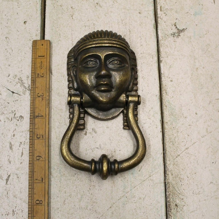 Door Knocker TUTANKHAMUM Antique BRASS 180mm