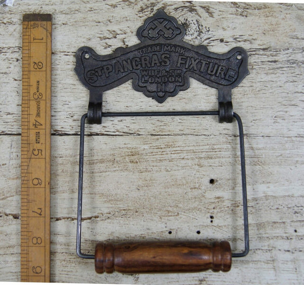Toilet Roll Holder ST PANCRAS Fixture Wire Antique Iron