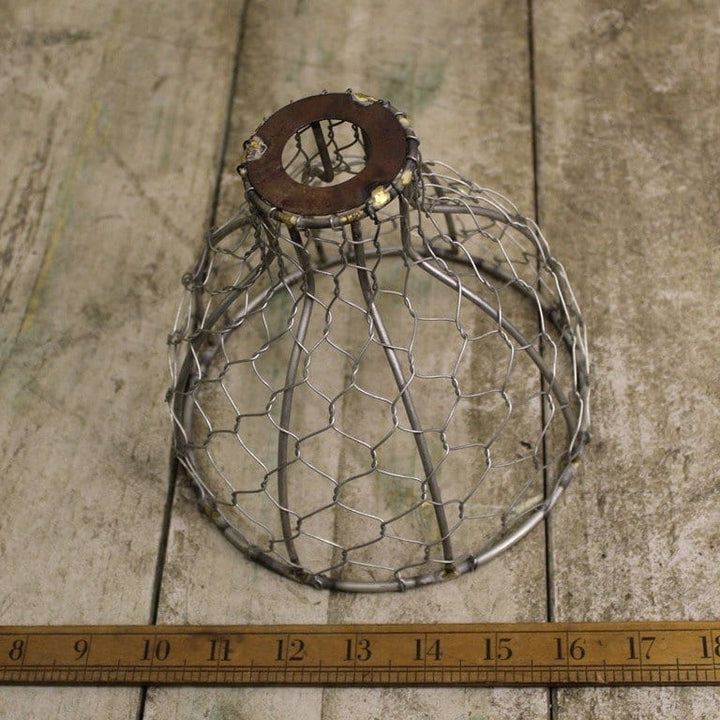 Pendant Shade BELL CHICKEN WIRE Antique Iron 170mm