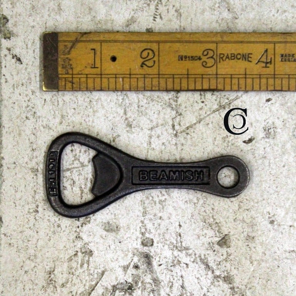 Bottle Opener Hand Held BEAMISH - THE SUN INN Antique Iron 80mm
