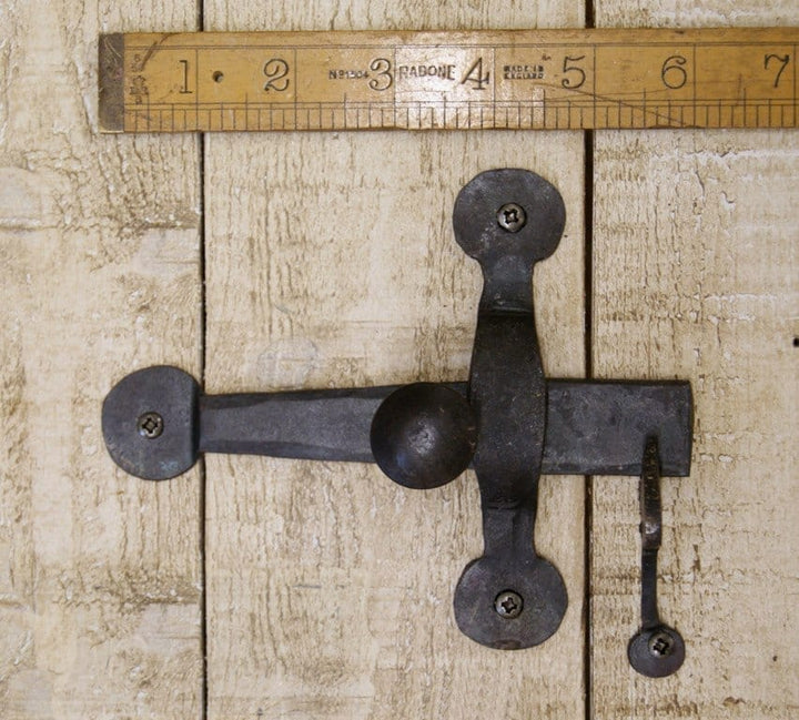 Cupboard Latch Hand Forged Black Wax 150mm (HF14)