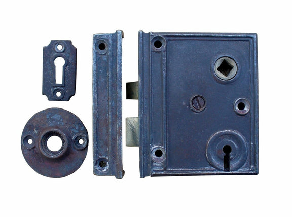 Rim Lever / Lock Set Cast Iron Vertical S/Colour (5013-V) – Cottingham ...