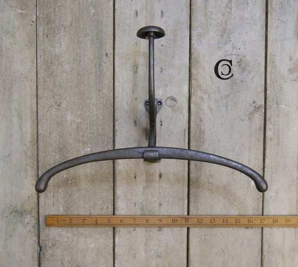 Clothes Hanger Jacket Hook PLAIN Cast Antique Iron 400mm