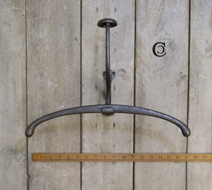 Clothes Hanger Jacket Hook PLAIN Cast Antique Iron 400mm