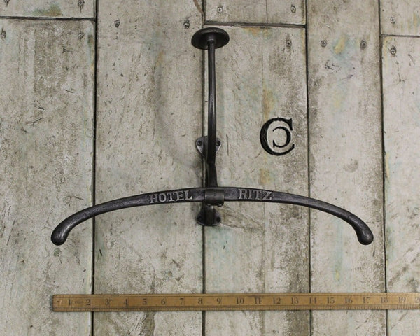 Clothes Hanger Jacket RITZ HOTEL Cast Antique Iron 400mm