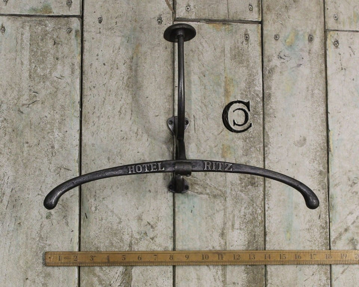 Clothes Hanger Jacket RITZ HOTEL Cast Antique Iron 400mm