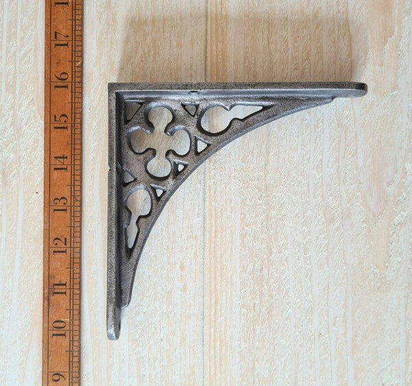 Shelf Bracket GOTHIC Design Ant Iron 6.0" x 6.0" / 150mm
