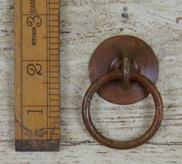 Ring Back Plate Handle Screw-in Rust 47mm Overall Diameter (AF013)
