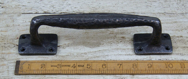 Door Pull Handle Riven Non Handed Square Plate 3 Hole 265mm