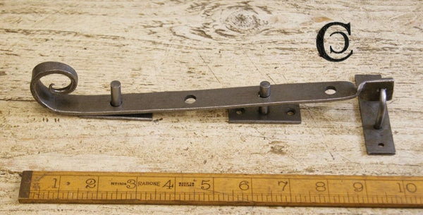 Casement Stay Pins Curly Tail Hand Forged AI - 200mm TBD
