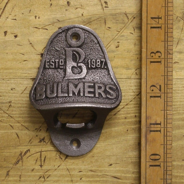 Bottle Opener Wall Mounted BULMERS Cast Antique Iron