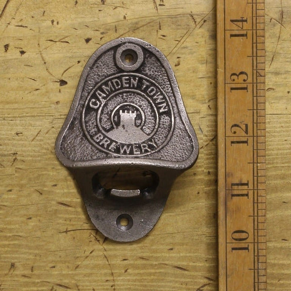 Bottle Opener Wall Mounted CAMDEN TOWN Cast Antique Iron