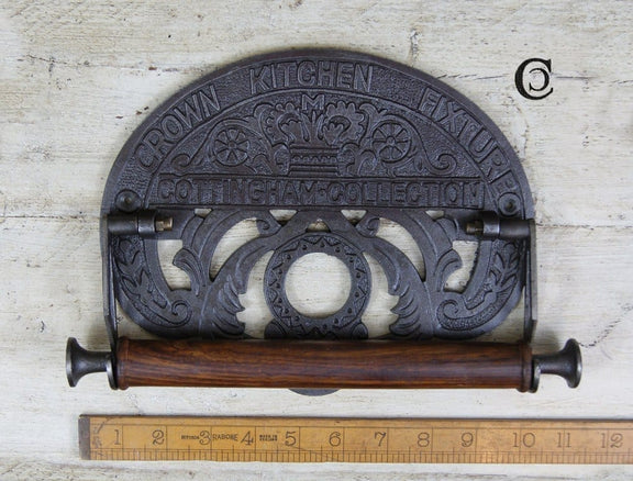 Kitchen Roll Holder COTTINGHAM Fixture Antique Iron for 238mm ...