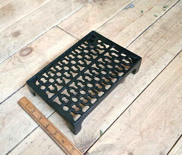Air Brick Double Cast Iron Satin Black 229mm x 152mm x 50mm