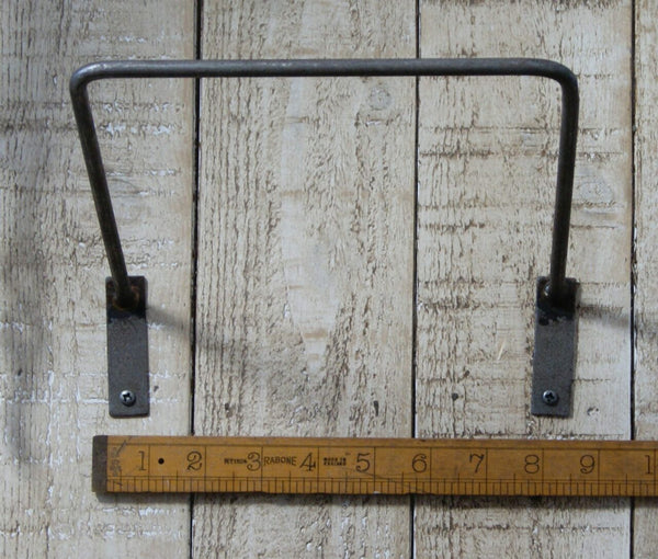 Wine Bottle / Magazine Paper Holder Bracket Antique Iron 200mm x 200mm