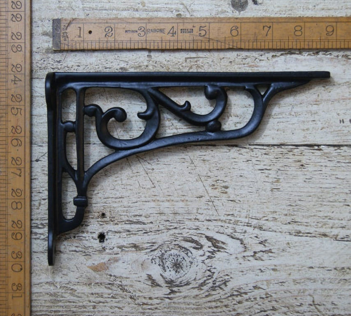 Shelf Bracket HERITAGE Satin Epoxy Black 150mm x 175mm