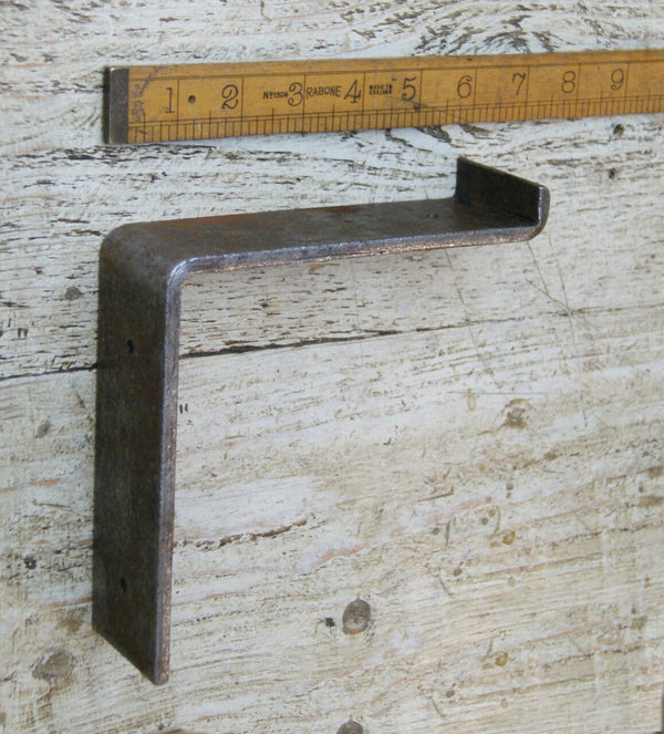 Shelf Bracket UTILITY Angled Lip Strong Steel 150mm x 150mm