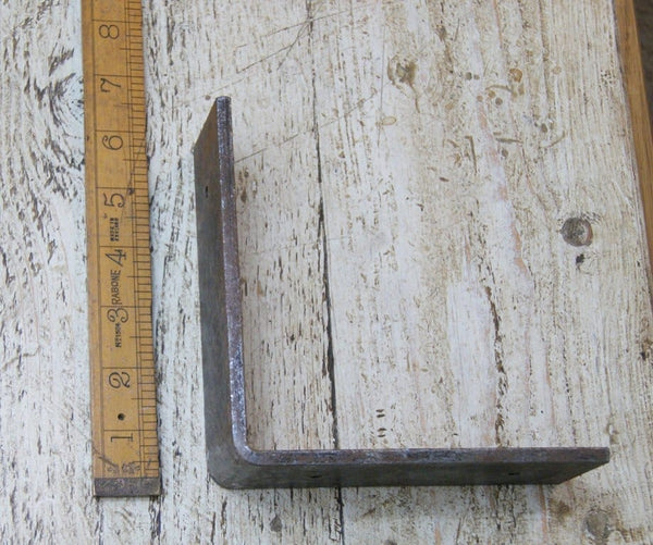 Shelf Bracket UTILITY Angled Strong NO lip Antique Iron 155mm x 165mm