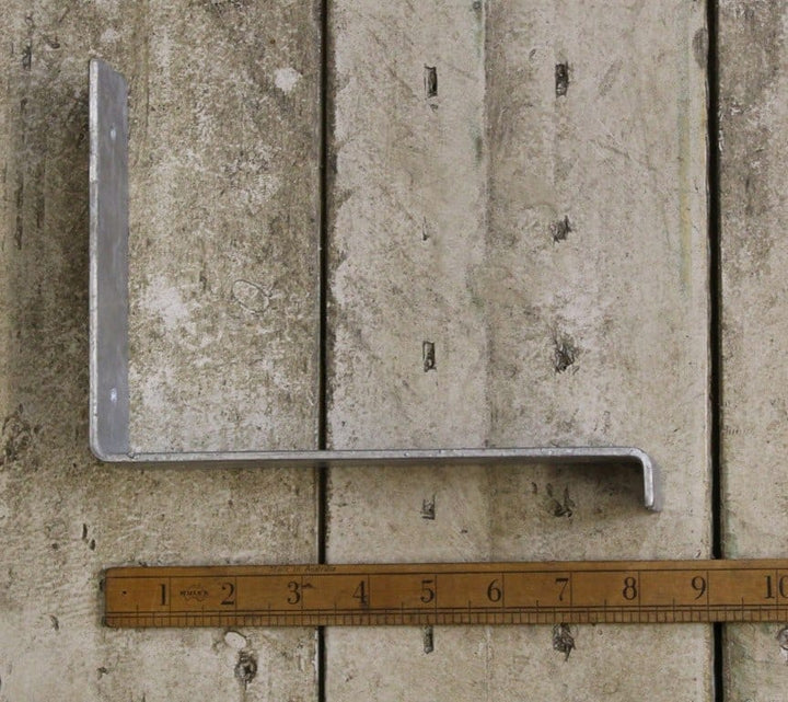 Shelf Bracket UTILITY Angled Lip Strong Galv 150mm x 225mm
