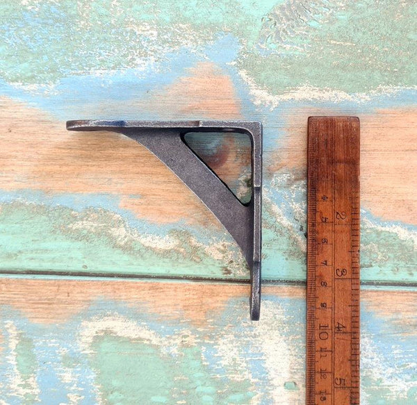 Shelf Bracket GALLOWS Penny End Cast Antique Iron 89mm x 89mm