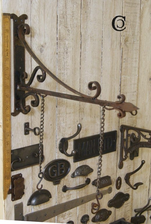 Sign Hanging Bracket with Chains Pub Hand Forged 300mm x 350mm