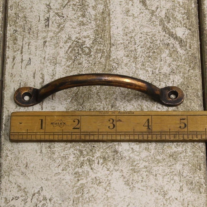 Bow Handle Penny End Cast Antique Copper 120mm