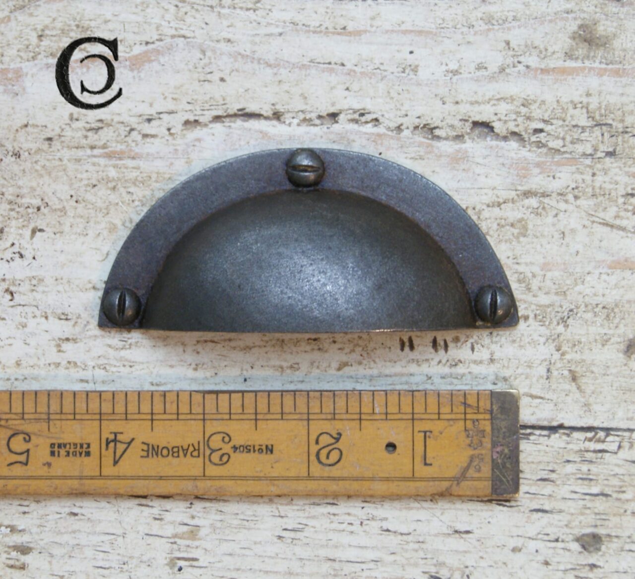 Basic Handle Cup Handle Basic Antique Iron 102mm M4 Rear Thread Fake Screw ...