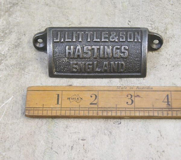 Cup Pull Handle J LITTLE SON Antique Iron 98mm