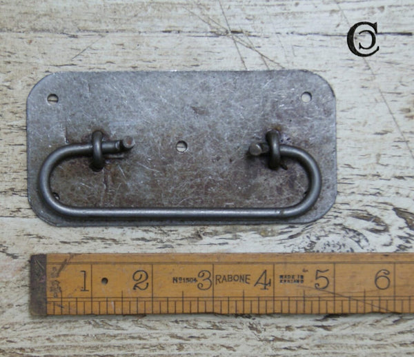 Chest Lifting Handle Plate Design Antique Iron 130mm (AF061)