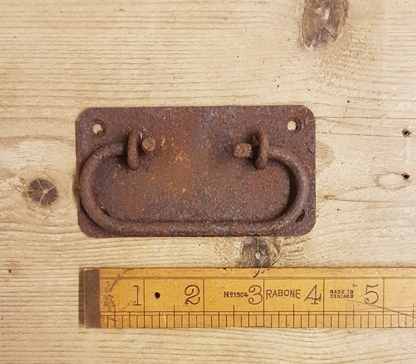 Chest Lifting Handle Plate Design Rust 100mm (AF061)