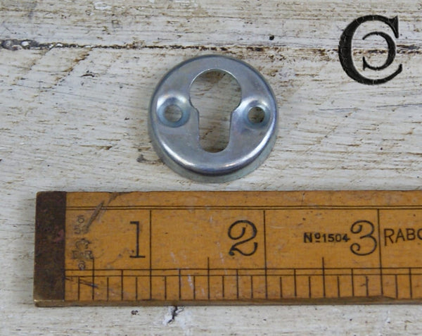 Keyhole Mirror Hanger Inset Recessed 30mm Diameter x 6mm ZP
