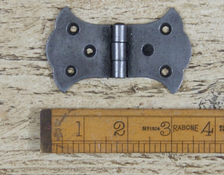 Butterfly Hinge Equal Steel Waxed Antique Iron 85mm x 52mm