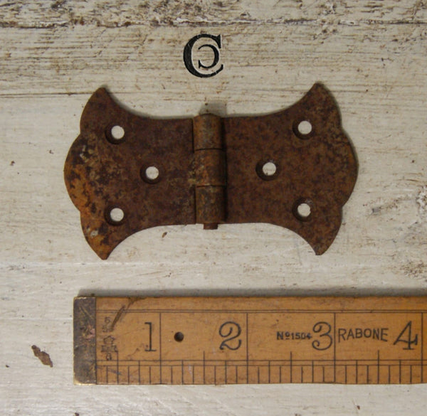 Butterfly Hinge Equal Steel Rust Finish 88mm x 52mm