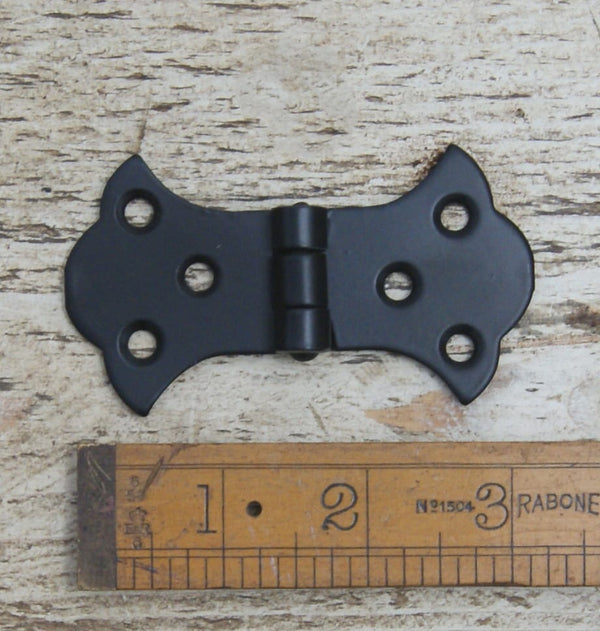 Butterfly Hinge Equal Steel Satin Epoxy Black 88mm x 52mm