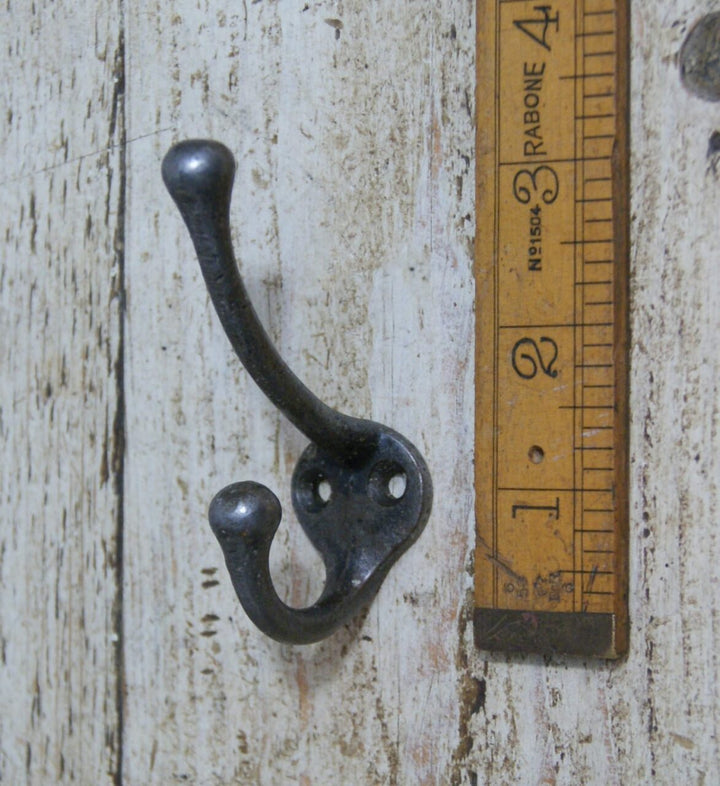 Hat Coat Hook Childs BUTTERWORTH Cast Antique Iron 75mm