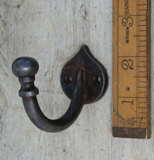 Hook Single Ball End Spearhead WADEBRIDGE Antique Iron 50mm