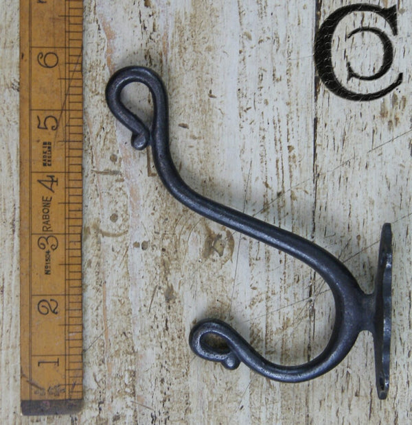 Coat Hook Trunk Style Waxed Antique Iron 140mm