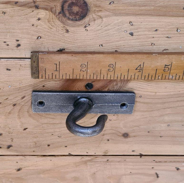 Ceiling Chandelier Hook 2 Hole backplate Antique Iron 100mm