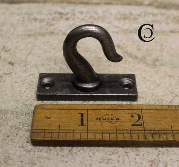 Ceiling Chandelier Hook 2 hole backplate Antique Iron 50mm