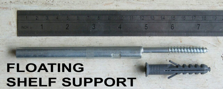 Concealed Shelf Support Screw-in 120mm Rod Masonry 12mm x 185mm