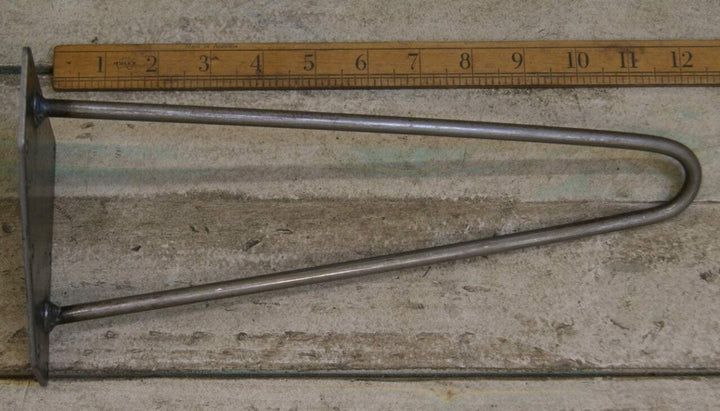 Hairpin Leg 2 Prong Antique Iron 300mm