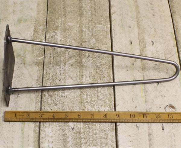 Hairpin Leg 2 Prong Antique Iron 350mm