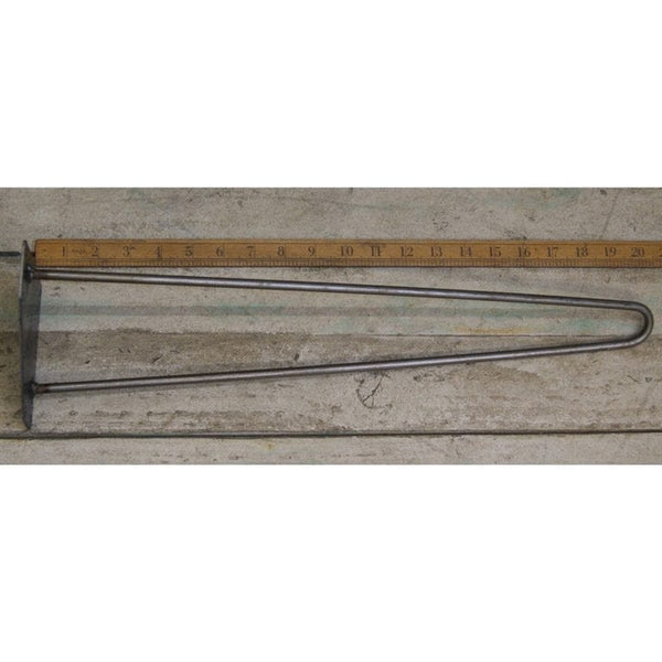 Hairpin Leg 2 Prong Antique Iron 500mm