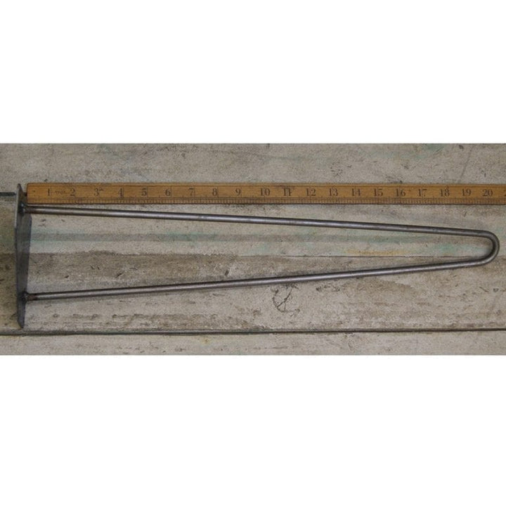 Hairpin Leg 2 Prong Antique Iron 500mm