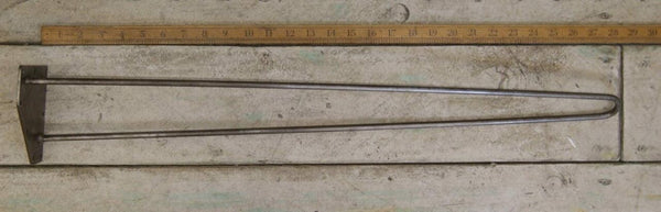 Hairpin Leg 2 Prong Antique Iron 760mm