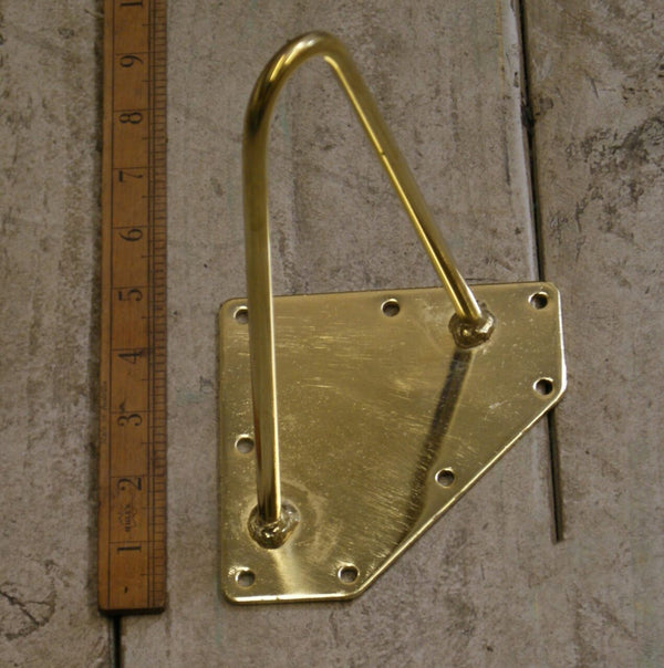 Hairpin Leg 2 Prong Brass Plate 200mm
